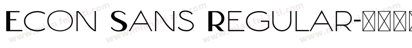 Econ Sans Regular字体转换